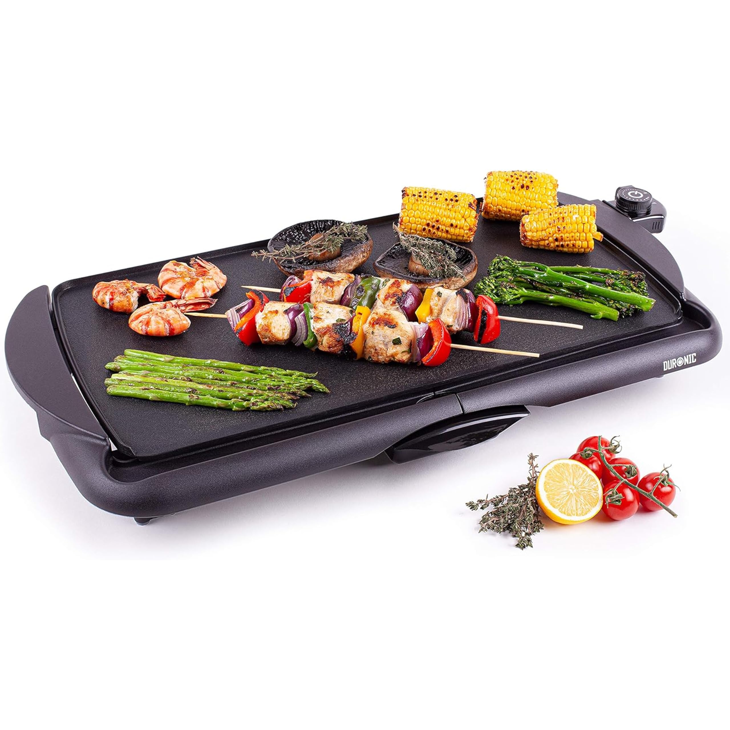 Duronic GP20 Teppanyaki Grill Electric BBQ Grill Indoor BBQ Grilling for Party Teppanyaki Grills Indoor Barbecue Grills Electric Griddle Hot Plate