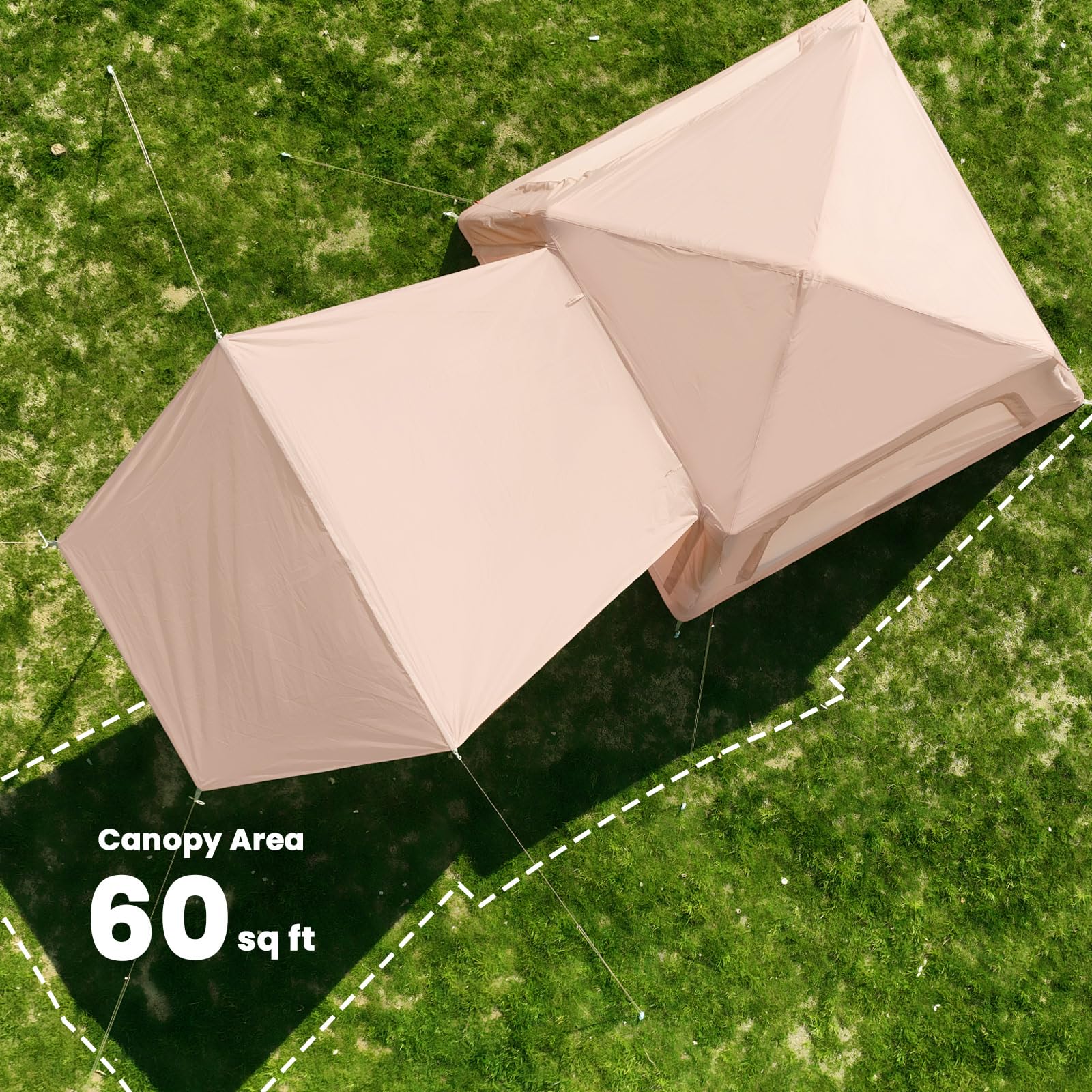 Ytaoeo Inflatable Tent Outdoor camping tent Inflatable camping tent made of waterproof Oxford fabric Air glamping tents for 4 seasons campings