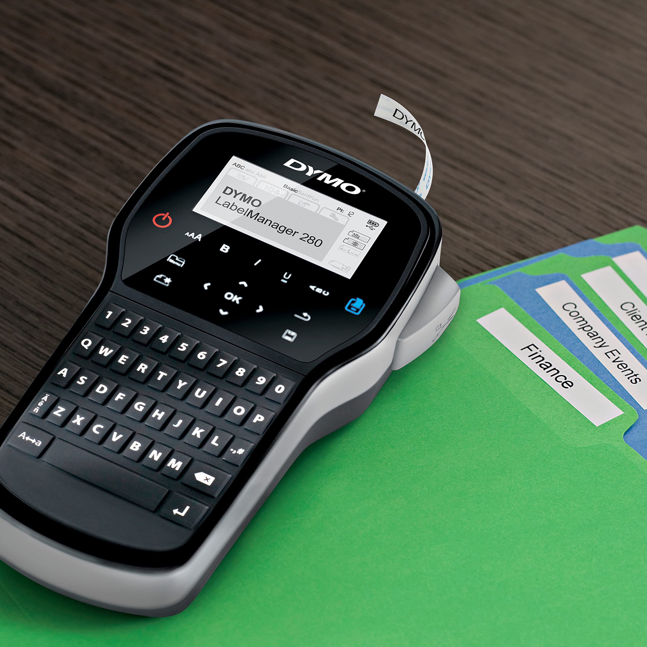 DYMO LabelManager 420P Label Maker | High Performance Rechargeable Portable Label Printer | Computer Connection | Print Barcodes, Logos & Graphics