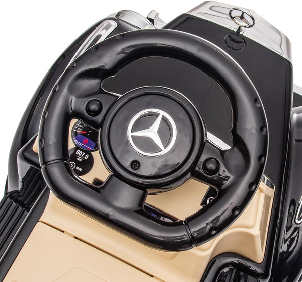 AIYAPLAY Ride on Sliding Car Foot to Floor for Kids, Mercedes-Benz 300S Licensed Ride on Toy with Anti-rollover Device, Under Seat Storage for 18-48 Months, Black