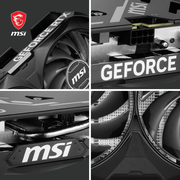 MSI GeForce RTX 4060 VENTUS 2X WHITE 8G OC Gaming Graphics Card - 8GB GDDR6X, PCI Express Gen 4, 128-bit, 3x DP v 1.4a, HDMI 2.1a (Supports 4K & 8K HDR)