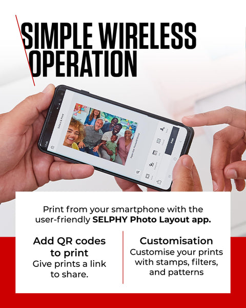 Canon SELPHY CP1500 Compact Photo Printer – Wireless Printing, Long-Lasting Prints, USB-C & SD Card Connectivity – Ideal for Scrapbooks & Photo Albums, White GB