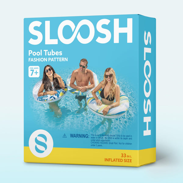 JOYIN Pool Inflatables Swimming Rings 82.5cm (3 Pack), Rubber Ring for Kids and Adults,Pool Inflatables for Adults, Fruit Inflatable Pool Floats for Swimming Pool Party Decorations