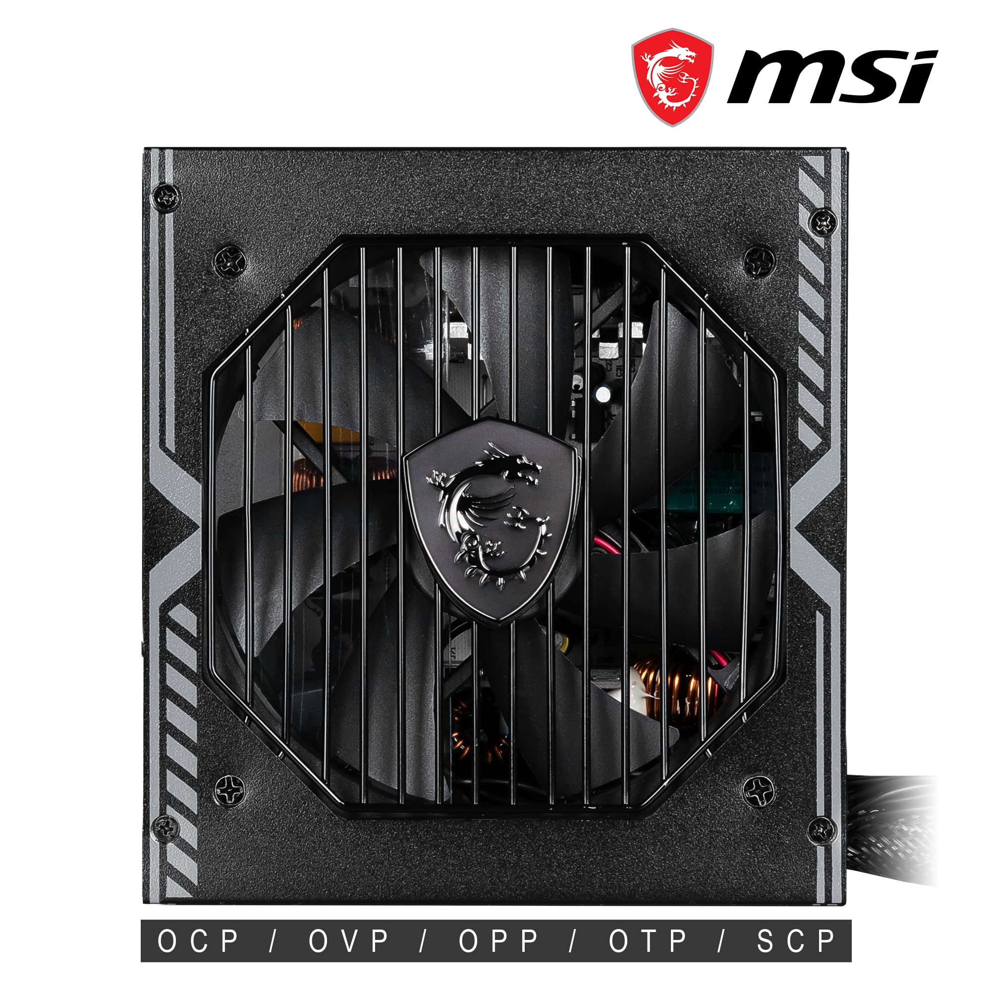 MSI MPG A1000G PCIE5 Power Supply Unit, UK Plug - 1000W, 80 Plus Gold Certified, Fully Modular ATX 3.0, PCIe 5.0 GPU Support, Japanese 105°C Capacitors, 0% RPM Mode, Flat Cables - 10 Year Warranty