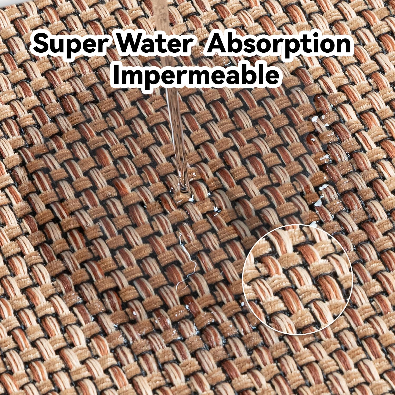 SIXHOME Non-Slip Washable Modern Absorbent Kitchen Floor Mats - Stain-Resistant, Indoor, 50 * 240cm Beige