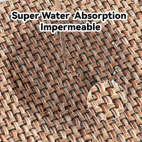 SIXHOME Non-Slip Washable Modern Absorbent Kitchen Runner Mats - Stain-Resistant, Indoor, 50 x 180cm Beige