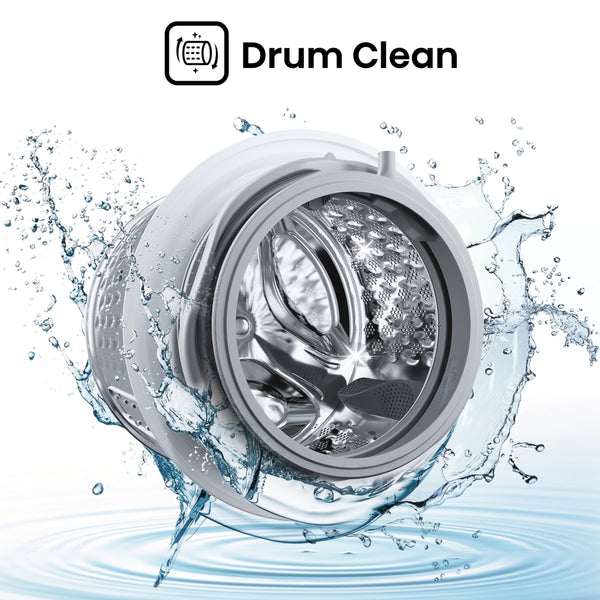 Hisense 3 Series WFQA9014EVJM Freestanding 9 KG Front Load Washing Durable Inverter Machine Steam Wash Quick Wash 15 Washing Programs 1400 RPM White- Energy Rating A