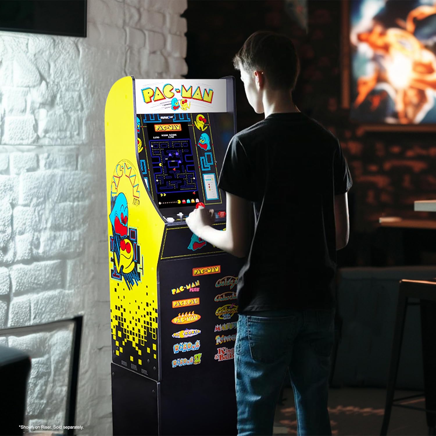 Arcade1Up PAC-MAN Classic SE Arcade Game Machine – 1.22 Meter Cabinet, 13 Classic Video Games, 39.62 cm IPS Display, Easy Assembly, Perfect for At-Home Gaming