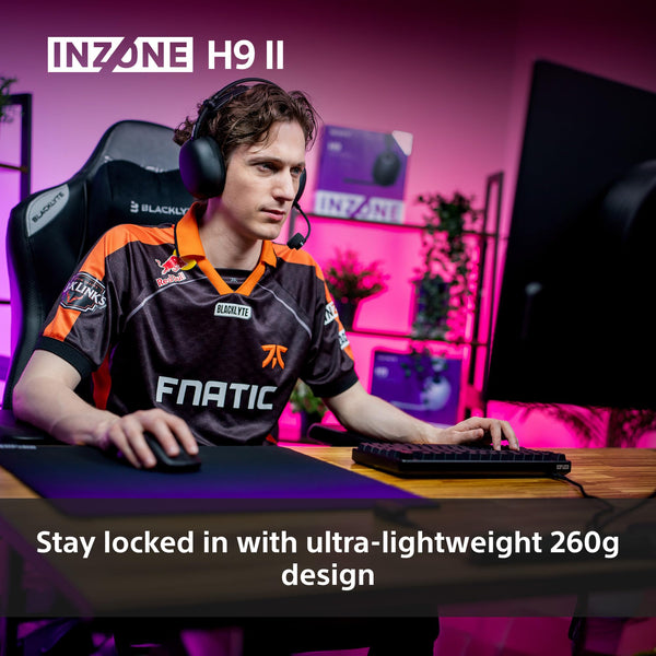 Sony INZONE H3 Wired Gaming Headset – PC/PS5, 360 Spatial Sound for Gaming, Lightweight 299g Design, Flip-to-Mute Boom Microphone, USB Audio Box for Custom EQ – Black