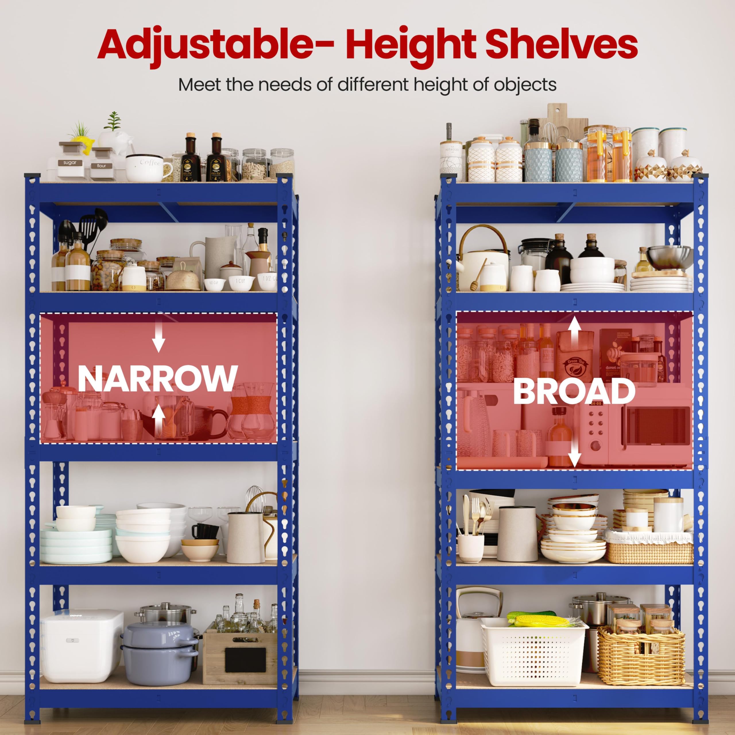 Yaheetech 5 Tier Garage Shelving Units, Heavy Duty Racking shelves, 150KG Per Shelf/750KG Capacity, 70cmx30cmx150cm（LxWxH,Dark Gray