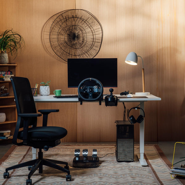 Logitech G29 Driving Force Racing Wheel and Floor Pedals, Real Force Feedback, Stainless Steel Paddle Shifters, Leather Steering Wheel Cover for PS5, PS4, PC, Mac, Black