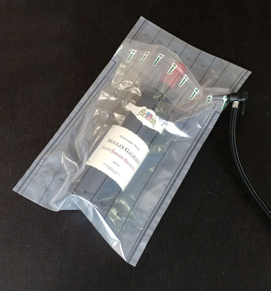 Evergreen Goods 30 x Single Wine & Beer Bottle Cardboard Box with Inflatable Air Cushion Packaging | Quantity Discounts | 370 x 130 x 130mm Carton |