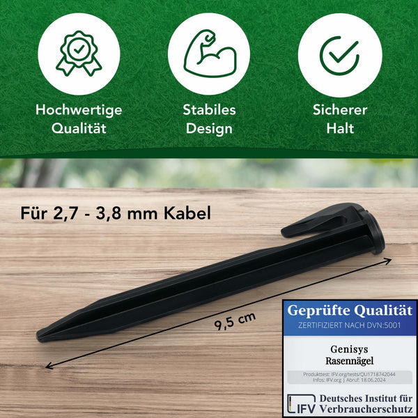 G greengrass tools Lawn robot mowing area extension set cable hook connectors perimeter wire ground pegs clamps - compatible with Yard-Force Husqvarna