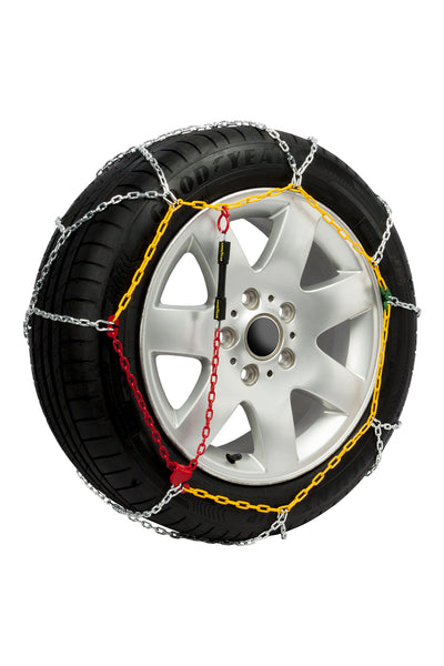 Goodyear Set of 2 x 9 mm Metallic Car Snow Chains Size 110 with Automatic Tensioner