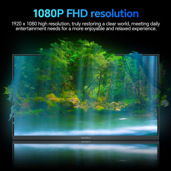 KOORUI E2711F 27 Inch FHD Monitor, Gaming 100Hz, IPS Computer Monitors, 1080P Pc Screen, Adaptive Sync, 5ms, VESA 100x100mm, Eye Care, HDMI, VGA