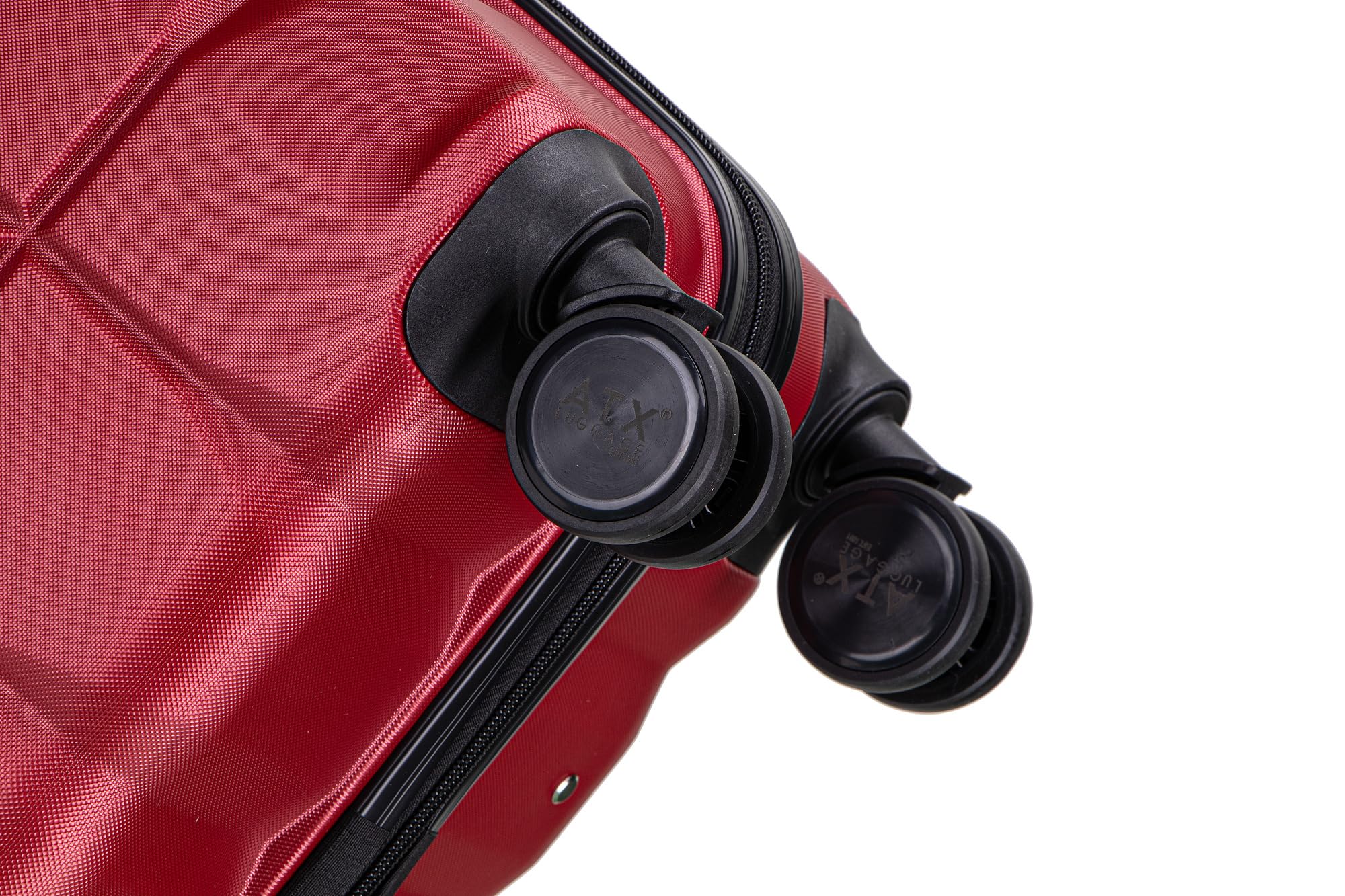 ATX Luggage Suitcase Large on 4 Dual Spinner Wheels Super Lightweight ABS Hard Shell Hold Check in with Built-in TSA Lock (Orange, 110 Liter)