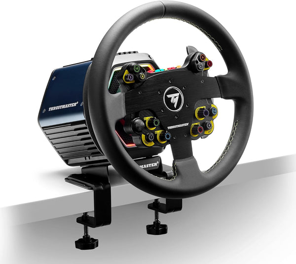 Thrustmaster EVO Racing 32R Leather, Round Leather-Wrapped Wheel Rim and Detachable Hub, For PC and Consoles