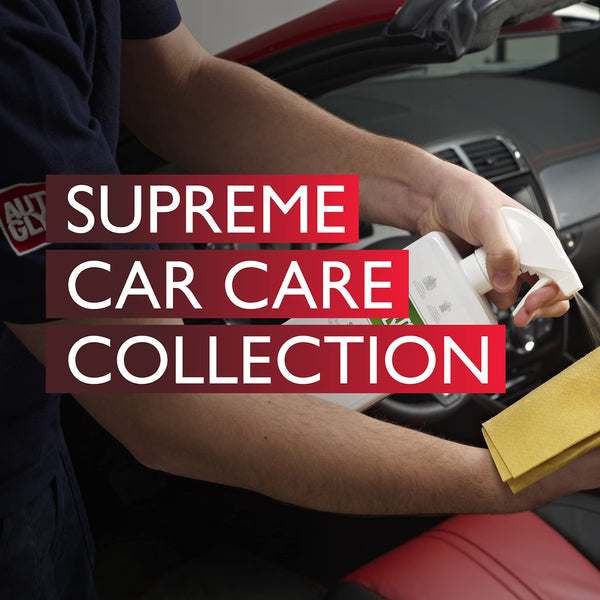 Autoglym Supreme Car Care Collection, 12pc Car Cleaning Kit, Car Cleaning Gift Set, Black