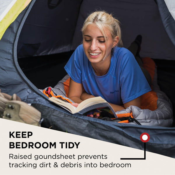 Coleman Tent Darwin 2-4 Person | Compact Lightweight Dome Tent | Models with Darkened Bedroom | Camping, Festival and Hiking Tent | 4500mm Waterproof | with Sewn-in Groundsheet