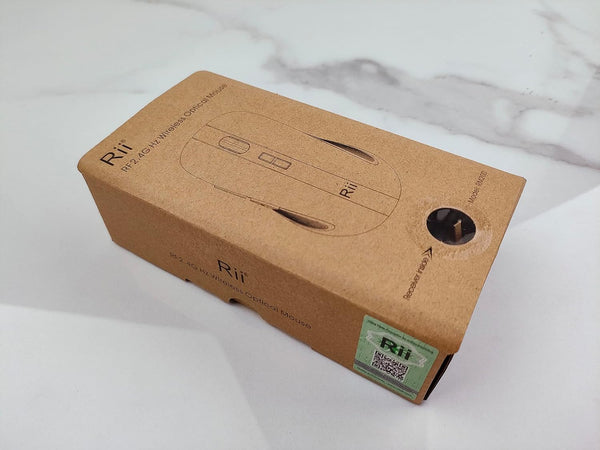 Rii RM200 Wireless Mouse,Rechargeable Gaming Mouse with USB Nano Receiver,5 Buttons for Casual Gaming, Notebook,PC,Computer Office Home Work