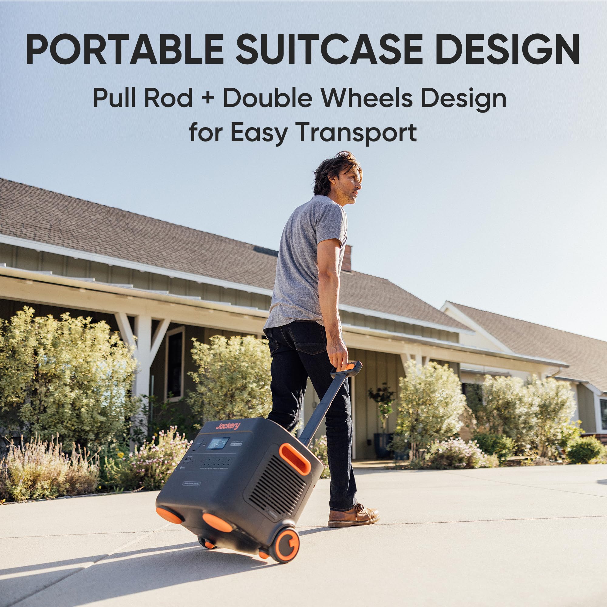 Jackery Portable Power Station Explorer 2000 Plus with 2042.8Wh LiFePO4 Battery 3000W Output, Expandable to 12kWh 3000W, Compatible with Solar Panel for Outdoor RV Camping & Emergency