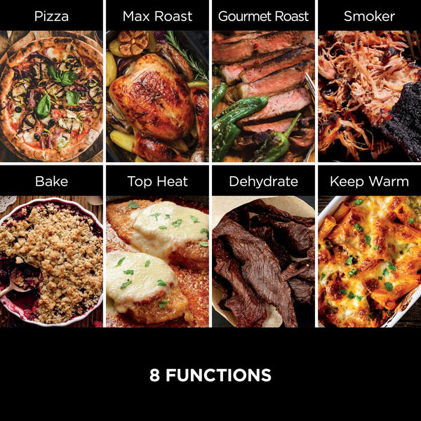 Ninja Artisan Electric Outdoor Pizza Oven & Air Fryer, 4 Functions: Pizza, Air Fry, Bake & Prove, 5 Pizza Settings, Includes 12-inch Pizza Stone, Pizza Peel, Baking Tray & Air Fry Basket, Grey MO201UK