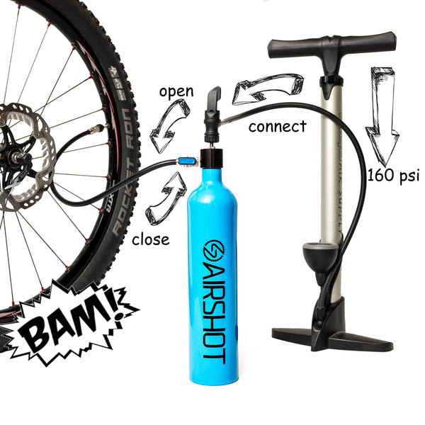 Airshot Tank Unisex Adult Bicycle Tank, Blue, 30