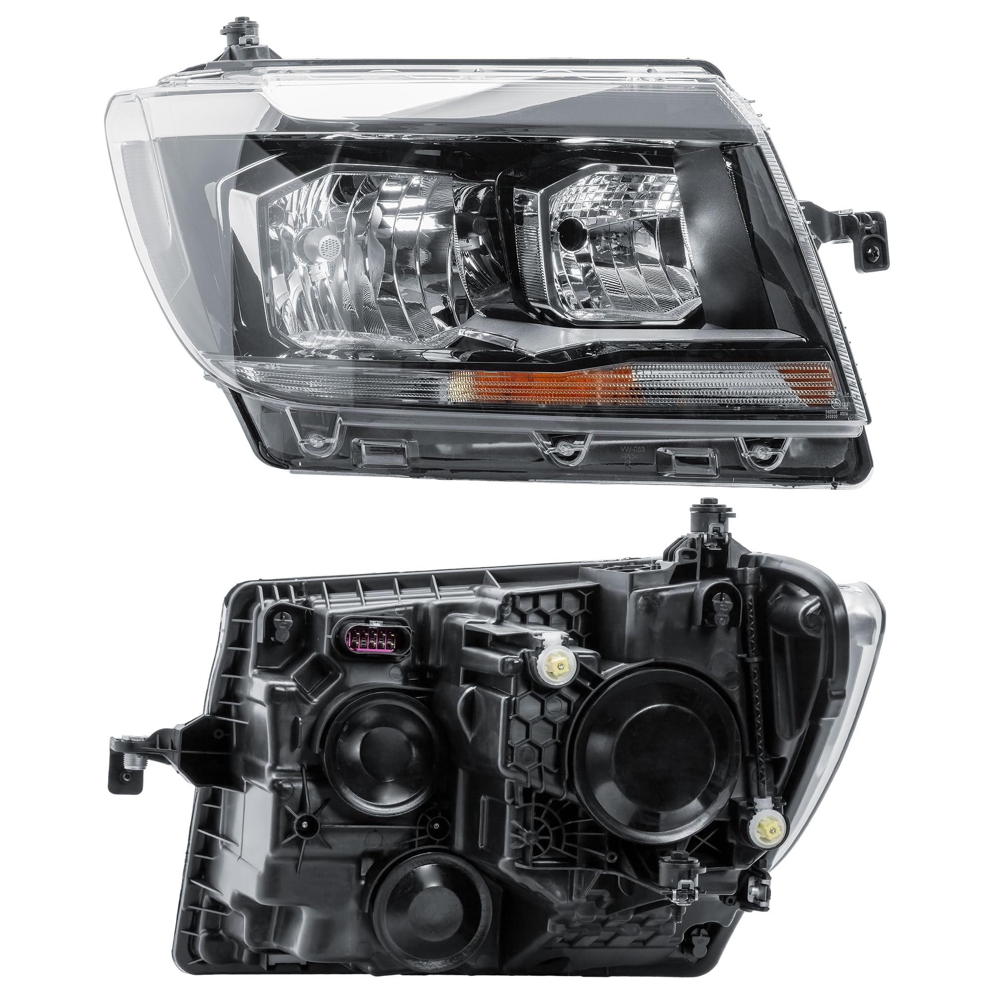 LONGLING Replacement Passenger Left Side N/S Headlight Head Lamp Electric Adjustment for VW Crafter MAN TGE Truck 2017-2025