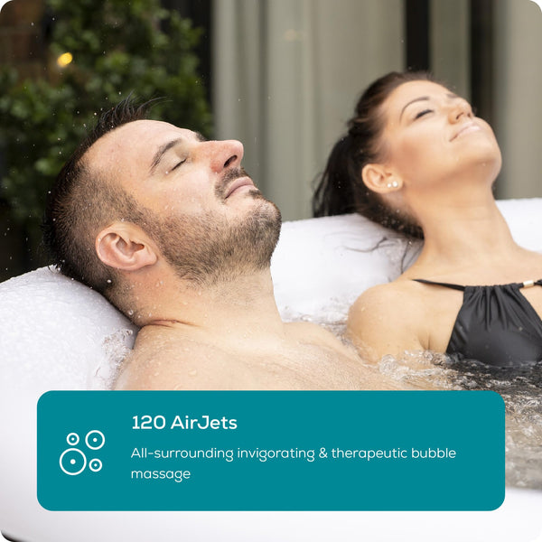 Lay-Z-Spa Boracay Smart Signature AirJetInflatable Hot Tub with App-Control 2-4 person
