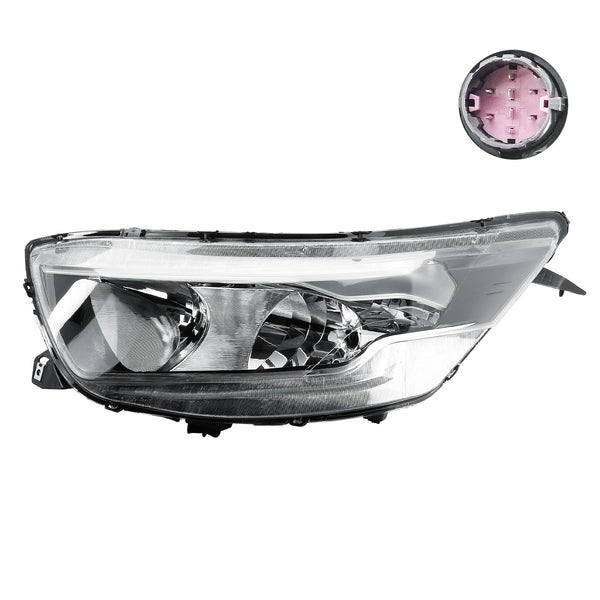 Replacement Passenger Left Side N/S Headlight Head Lamp Electric Adjustment with Round Plug for IVECO Daily 2014-2019