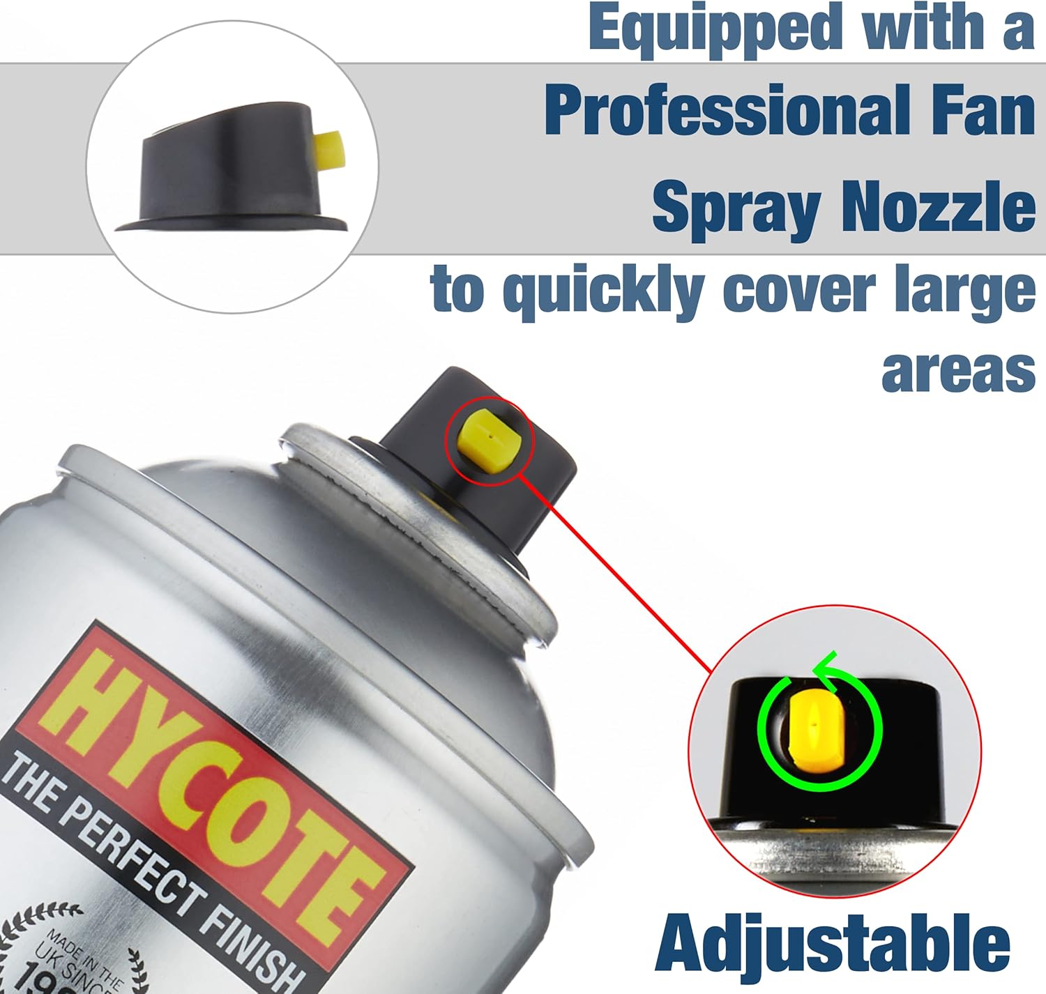 Hycote Bodyshop Clear Lacquer, Fast Drying Spray Paint, 400 ml