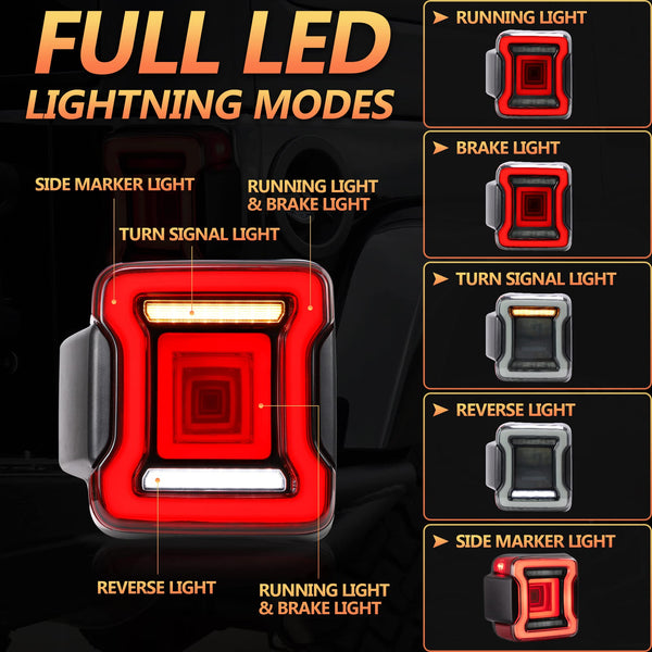 VLAND Motor 9 Inch LED Headlights compatible with 2018-2023 Wrangler JL/JLU Rubicon, Sport, Sport S, Sahara [Not fit JK], w/Startup dynamic display, 1 set for RHD