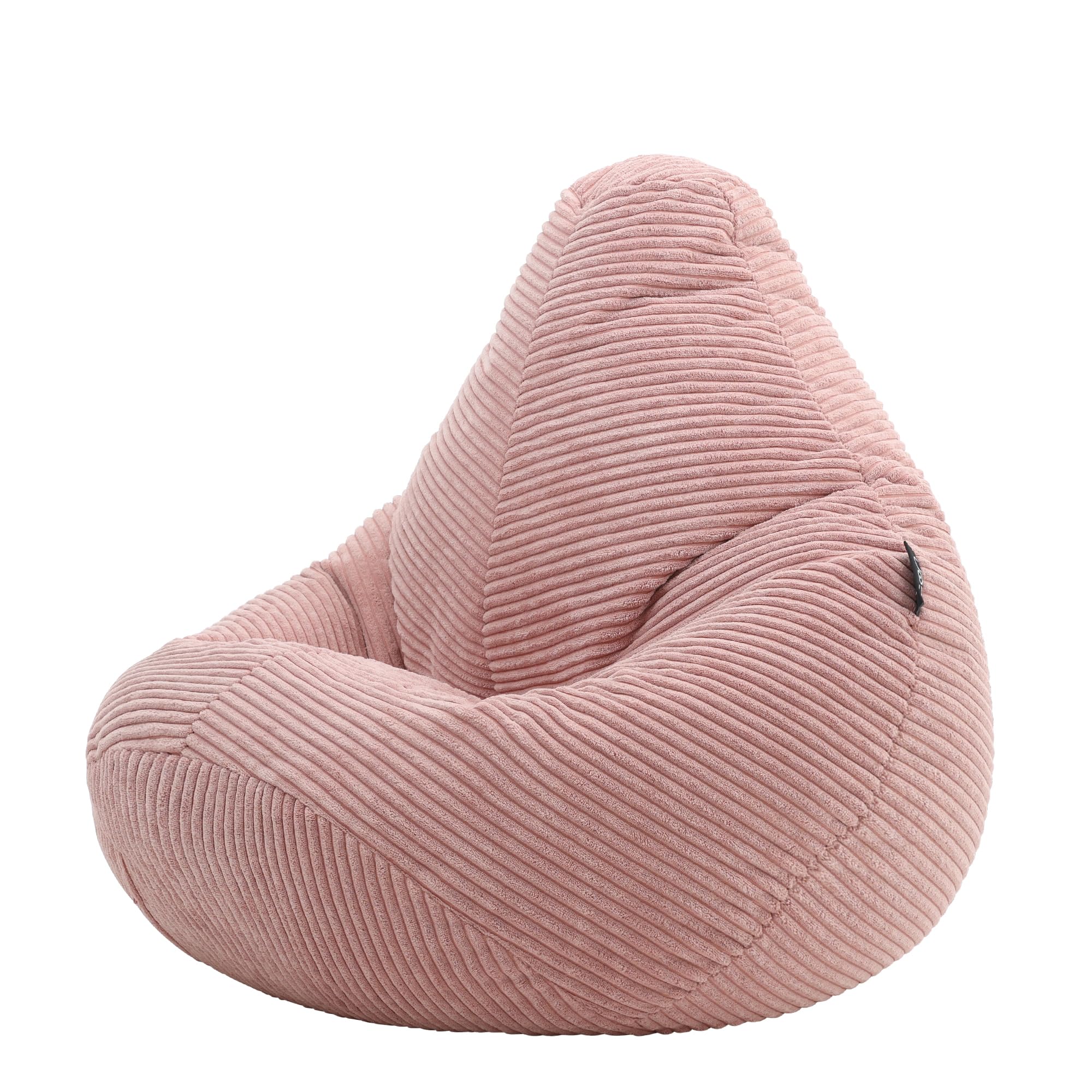 icon Dalton Kids Bean Bag, Dusk Pink, Cord Kids Bean Bag Chair with Filling Included for Girls and Boys, Childrens Chair, Beanbags for Children,