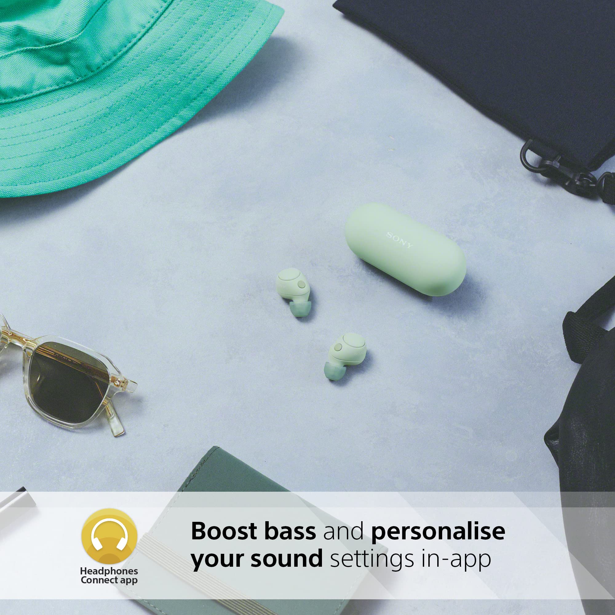 Sony WF-C700N Wireless, Bluetooth, Noise Cancelling Earbuds (Small, Lightweight Earbuds with Multi-Point Connection, IPX4 rating, up to 20 HR battery, Quick Charge, iOS & Android) Black