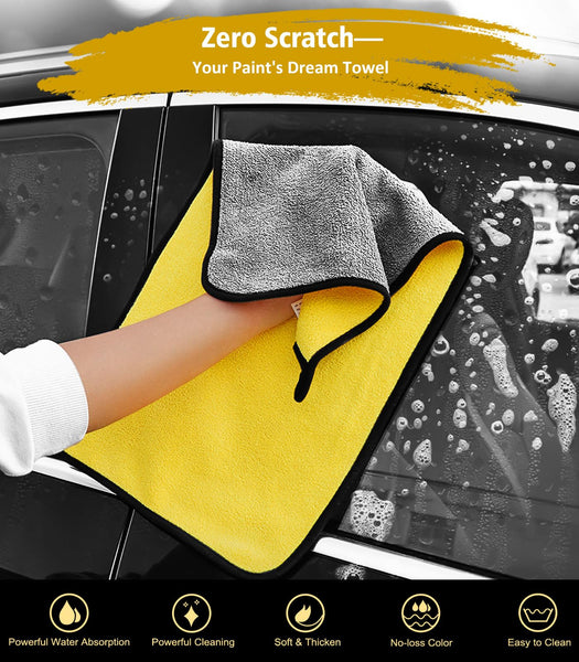 YeewayVeh Car Wash Brush, 43" Extendable Car Wash Brush Mop with Long Handle, 15 Degree Curved Soft Car Cleaning Brush kit with Extra Microfiber Brush Head for Truck SUV Cleaning, Orange