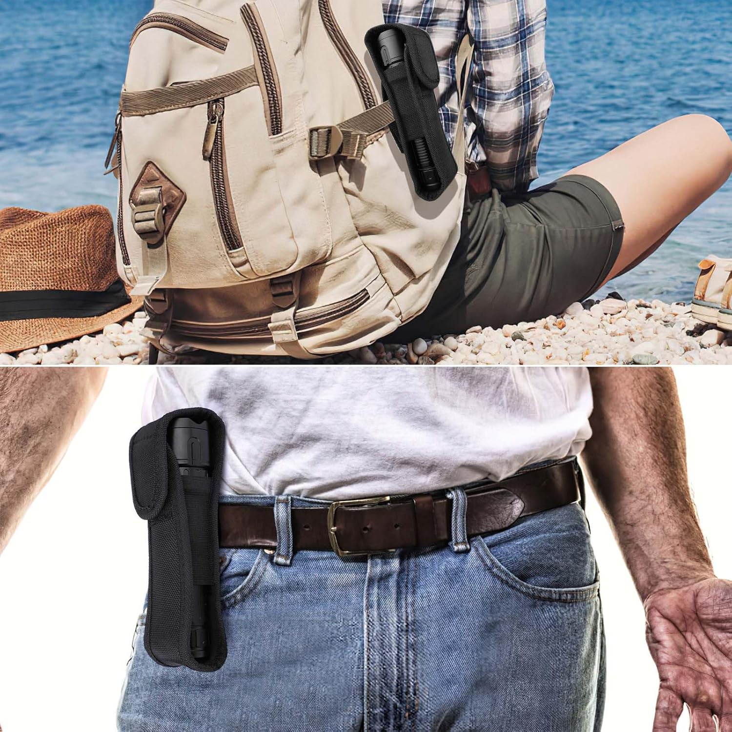 Fsiviim Torches Led Super Bright, 1,000,000 Lumens Led Torch Rechargeable, Powerful Flashlight Torch, High Power Torches for Camping