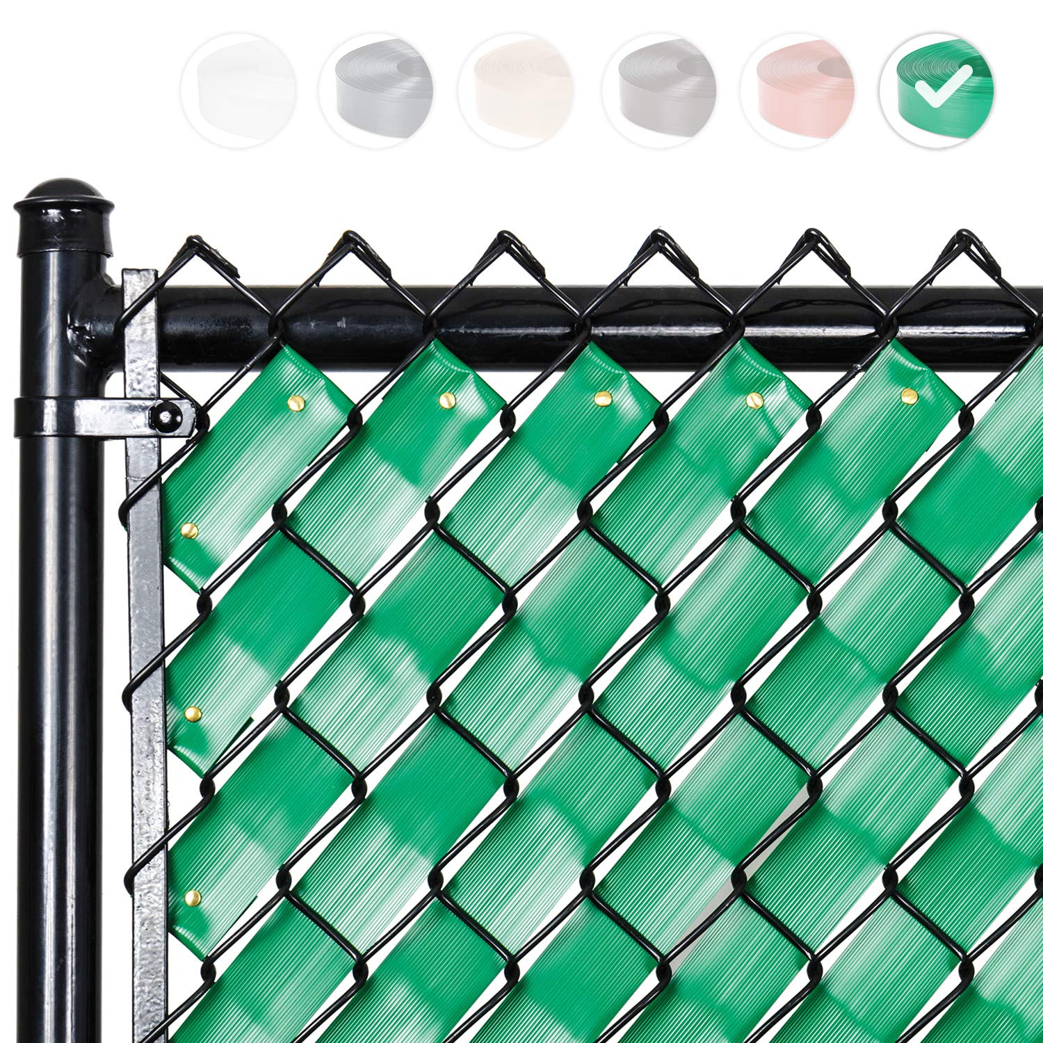 Fenpro Chain Link Fence Privacy Tape (Emerald Green)