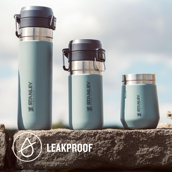 STANLEY Quick Flip Stainless Steel Water Bottle 0.47L - Keeps Cold For 7 Hours - Leakproof - BPA-Free Thermal Flask - Dishwasher Safe - Cup Holder Compatible