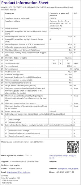 Philips 40PFS6000 2K HD LED Smart TV - 40 Inch Display with Pixel Plus, Titan OS Platform and Dolby Digital Sound, Works with Alexa and Google Voice Assistant