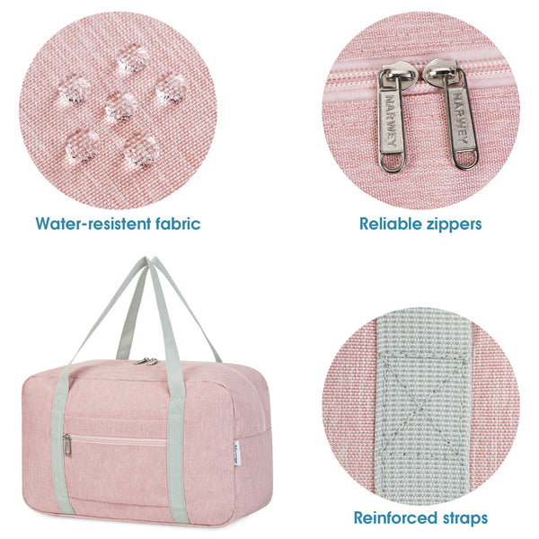 for Ryanair Airlines Cabin Bag 40x20x25 Underseat Foldable Travel Duffel Bag Holdall Tote Carry on Hand Luggage Overnight for Women and Men 20L (Black)