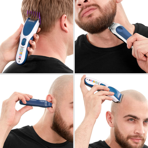 Wahl Colour Pro Cordless Combi Haircutting Kit, Hair Clipper & Trimmer for Full Haircuts, Rechargeable, Long Life Hair Clipper & Battery Powered Trimmer, Colour Coded for Easy Clipping, Full Haircuts