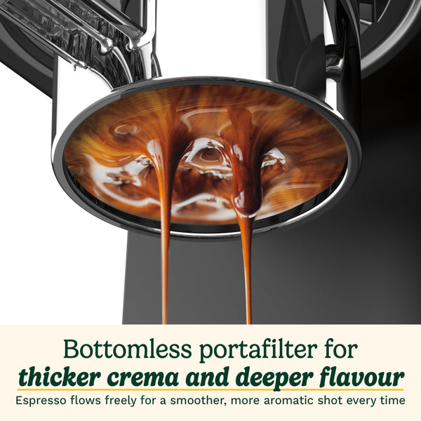 Cuisinart® Slim Espresso Machine | Espresso, Americano, Cold Brew | Integrated milk frother for Lattes and Cappuccino | 15-Bar Pressure, Bottomless Portafilter |Compact Design, Travel Mug Compatible