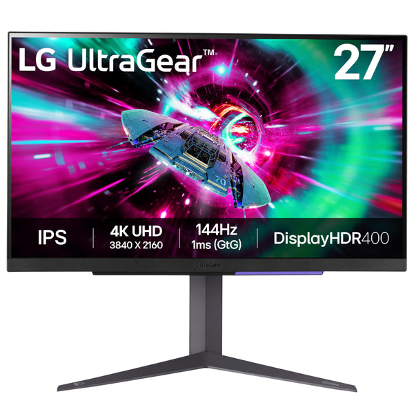 LG UltraGear G8 Gaming Monitor 27G850A – 4K UHD Nano IPS 27 inch, Dual-Mode 240Hz / 480Hz, 1ms (GtG), AMD FreeSync Premium Pro, DisplayHDR 600, DP 2.1, HDMI 2.1, Black
