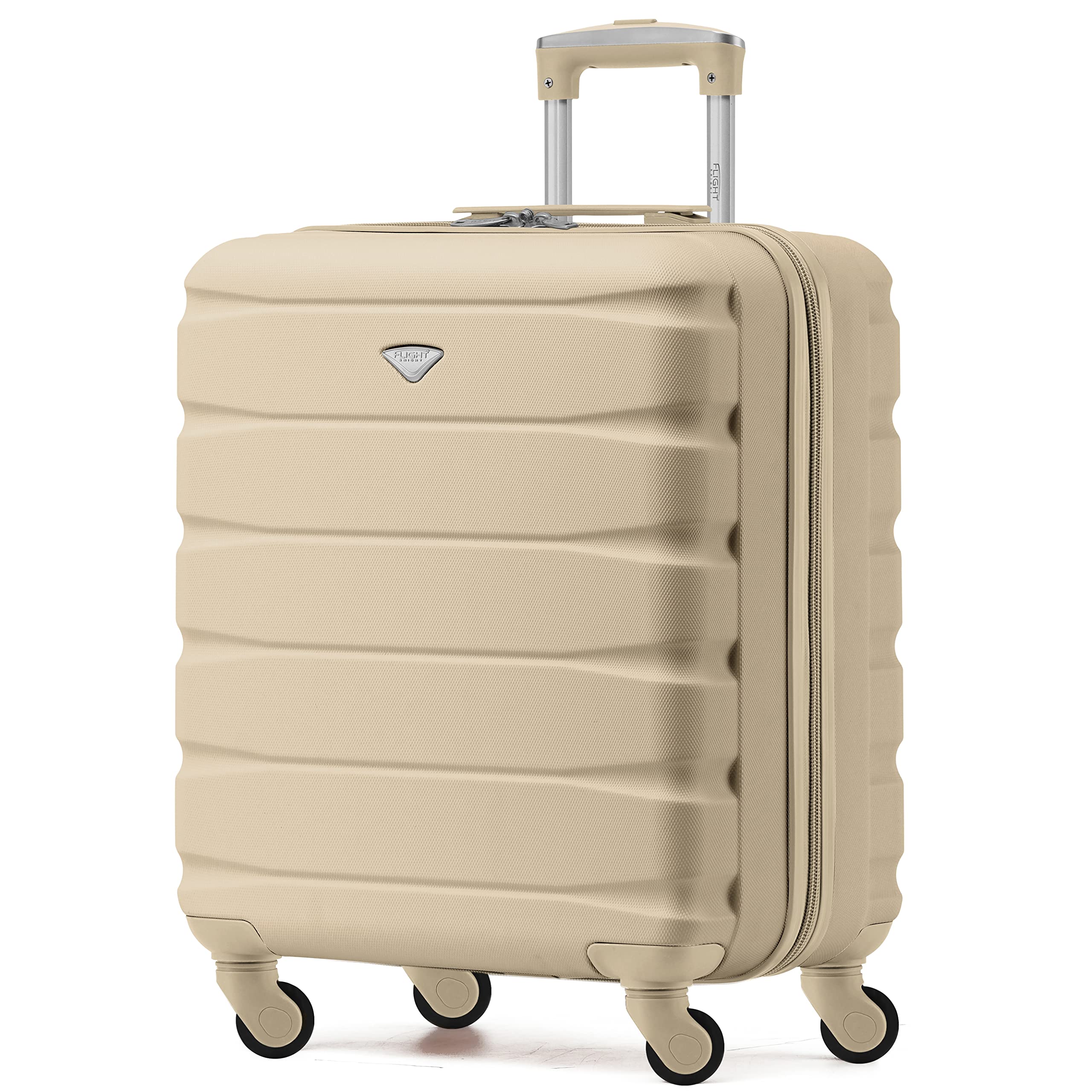 Flight Knight Set of 3 Lightweight 4 Wheel ABS Hard Case Suitcases Cabin & Hold Luggage Options Approved for Over 100 Airlines Including easyJet, British Airways, Ryanair, Jet2 & Many More