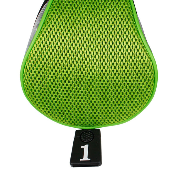 Andux 4pcs/Set Golf Wood Club Head Covers 460cc Driver with Long Neck Green