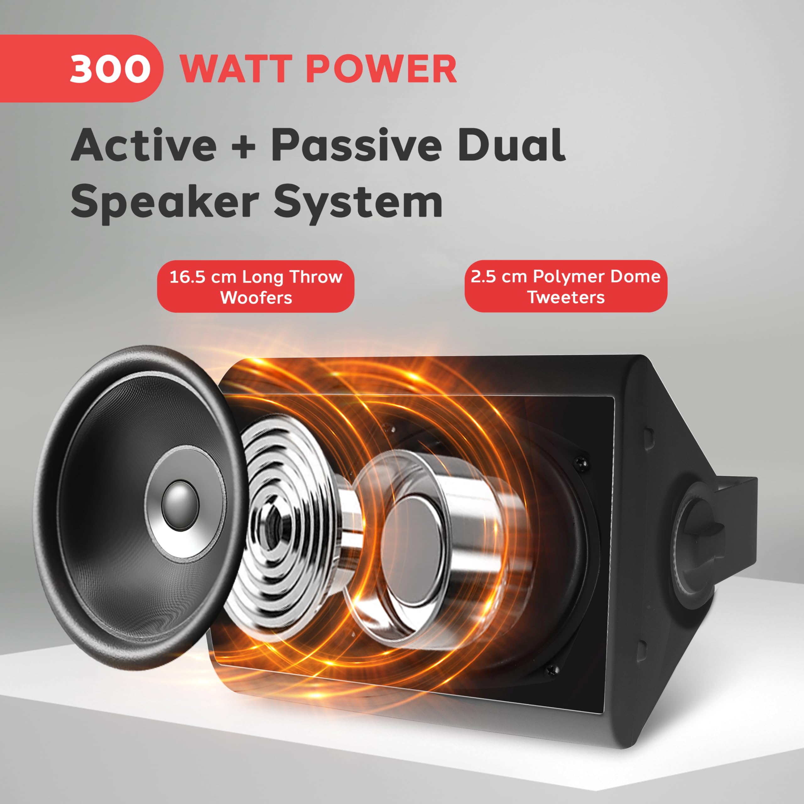 Pyle Bluetooth Speakers, Waterproof Wall-Mounted Speaker System, Indoor/Outdoor, Wireless & Passive, Heavy-Duty Weatherproof Design, Stereo Sound, for Patio, Pool, Deck, Home & Business