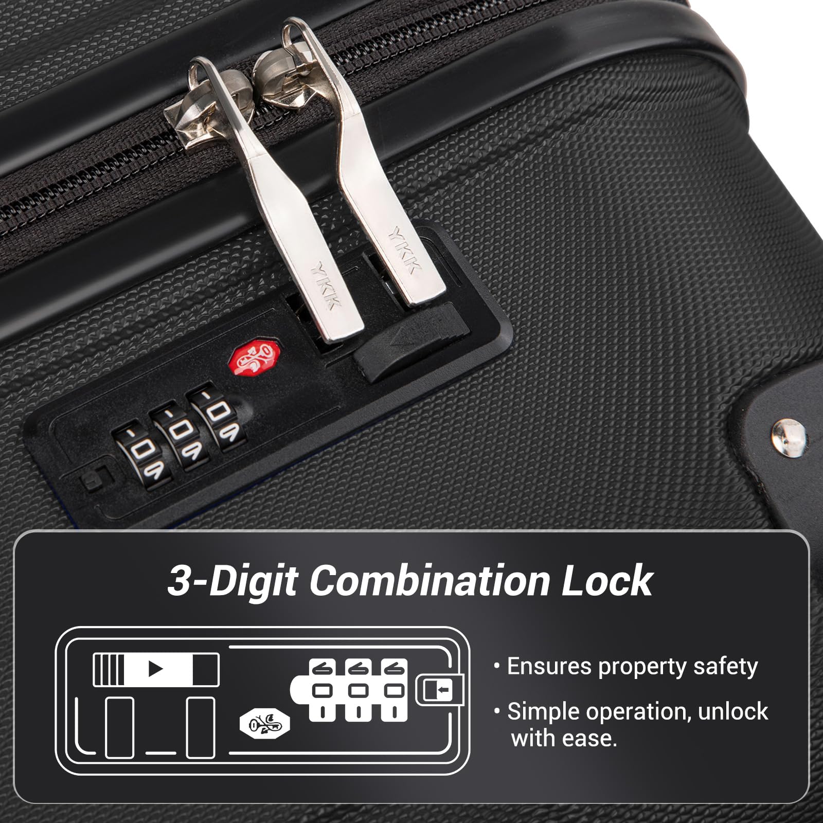 Kono 28 Inch Large Hard Shell Luggage Lightweight ABS 4 Wheels Spinner Business Trip Trolley Case Suitcase (Grey)