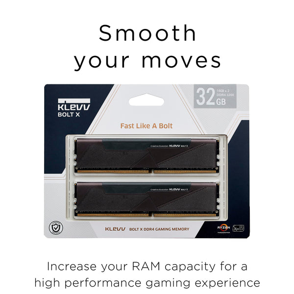 KLEVV CRAS X DDR4 RGB 16GB (2x 8GB) 3600MHz CL18 Gaming Memory RAM kit XMP 2.0 High Performance Overclocking 18-22-22-42