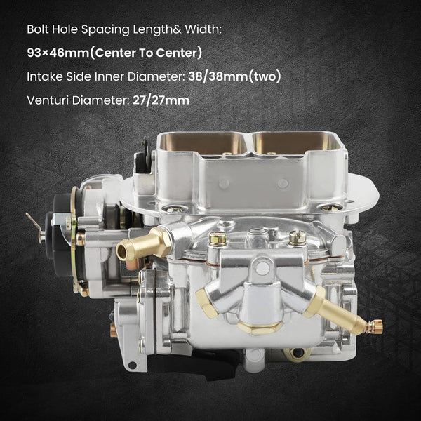 maXpeedingrods 4 Cylinder Carburetor 2 Barrel 38 19830.202 Universal for VW/Ford/Renault/Dodge/Toyota