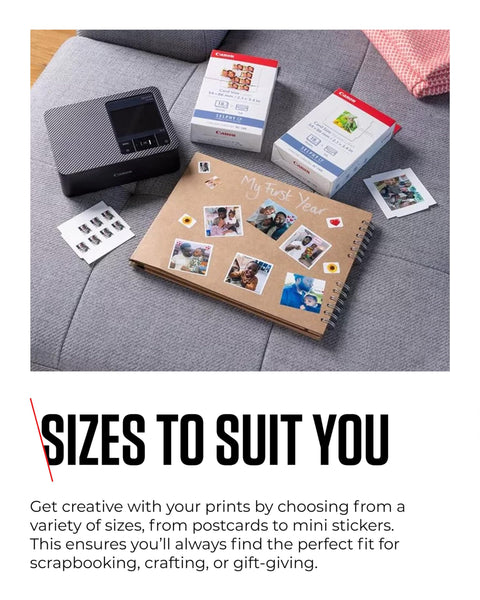 Canon SELPHY CP1500 Compact Photo Printer – Wireless Printing, Long-Lasting Prints, USB-C & SD Card Connectivity – Ideal for Scrapbooks & Photo Albums, White GB